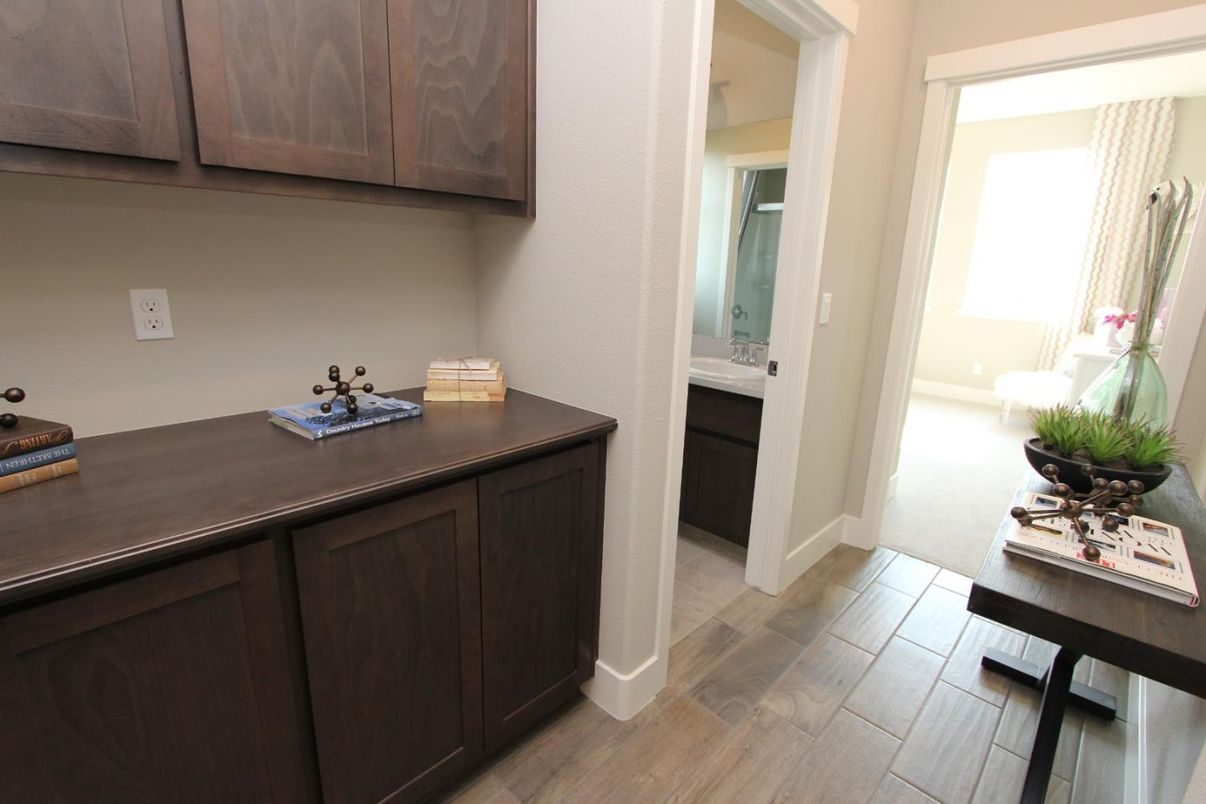 Bathroom, Interior, Wood Texture Flooring