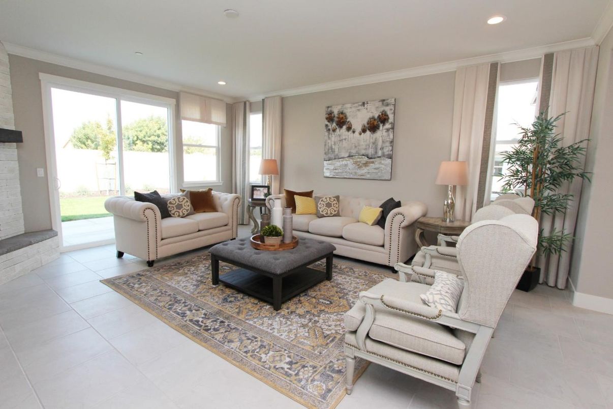 Interior, Living room, Recessed Lighting