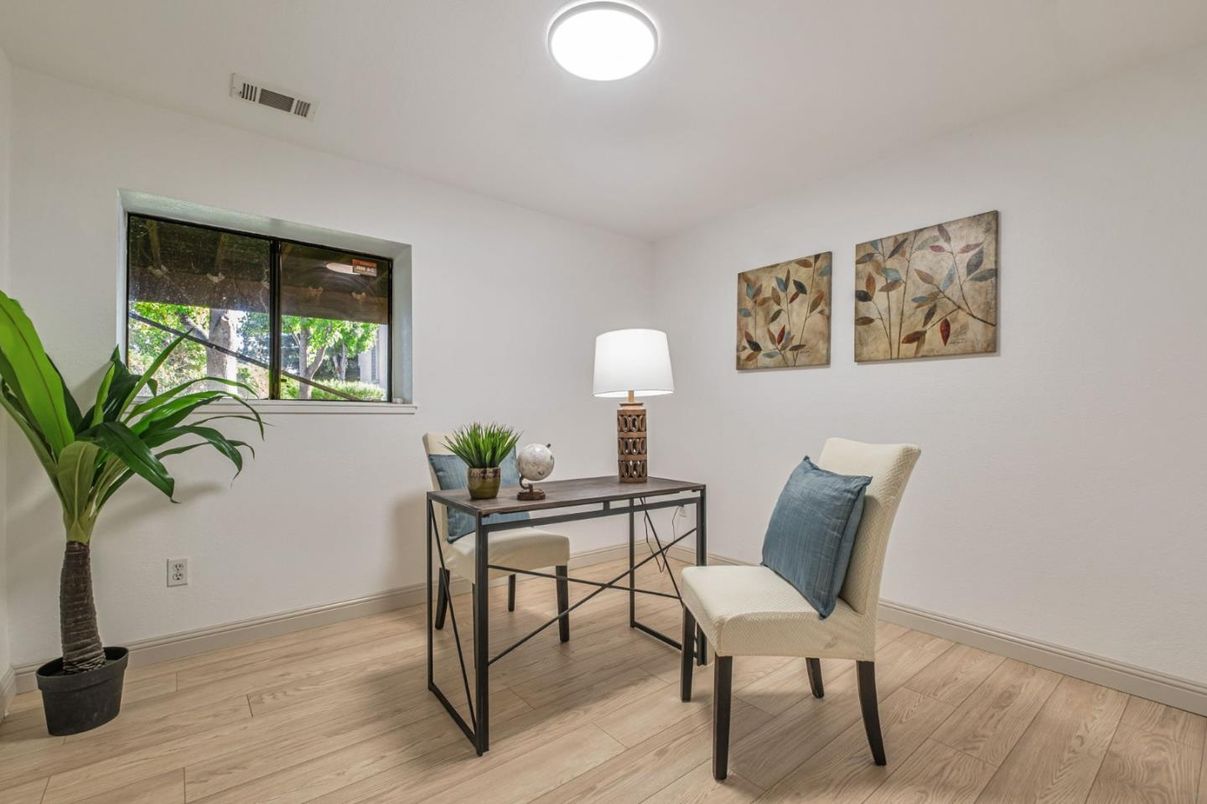 Home Office, Interior, Wood Texture Flooring