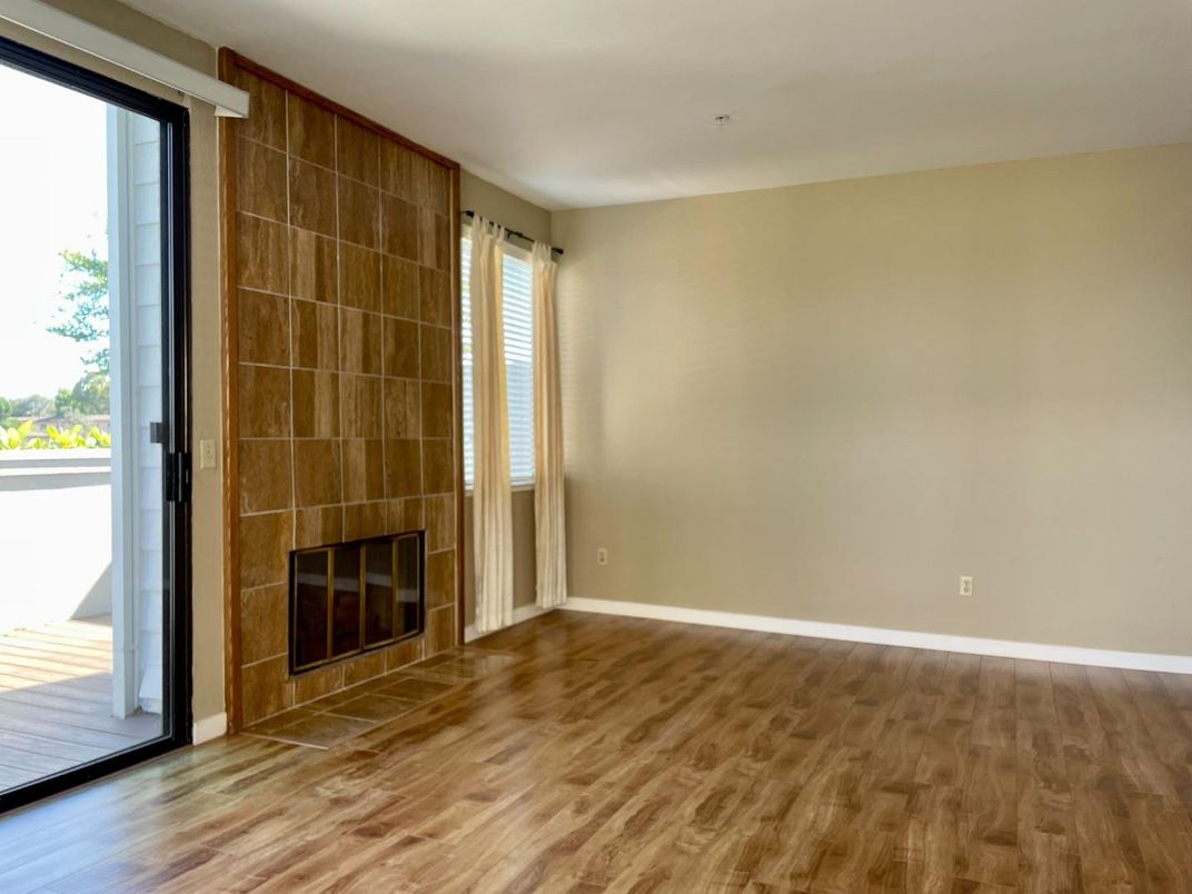 Empty room, Fireplace, Interior, Wood Texture Flooring