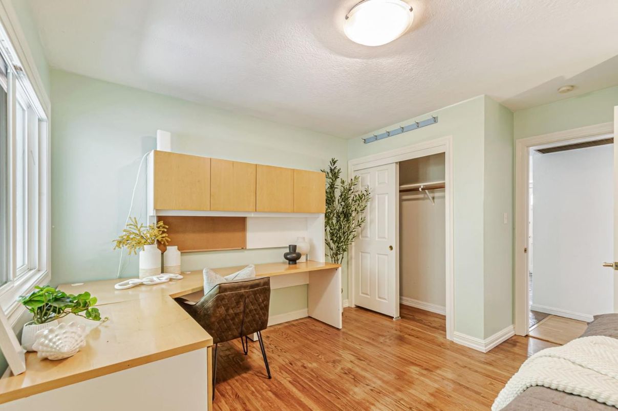 Home Office, Interior, Wood Texture Flooring