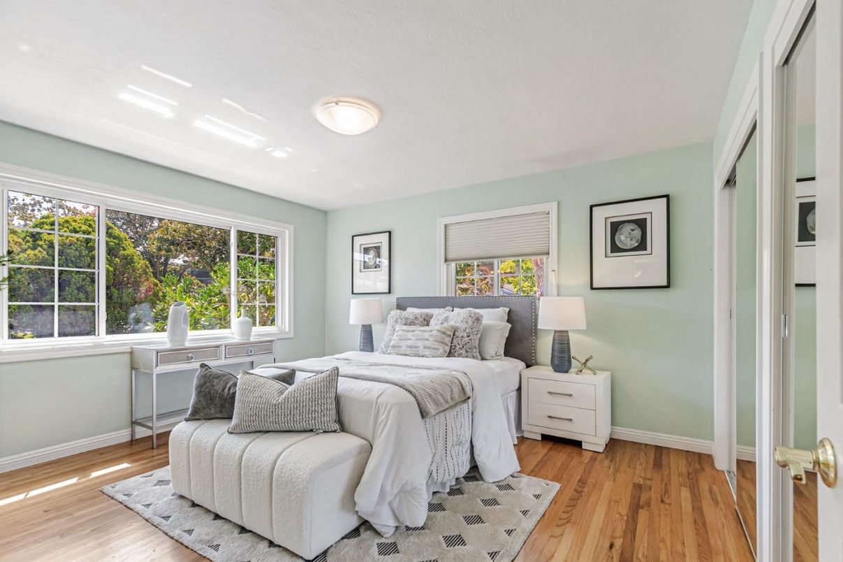 Bedroom, Interior, Wood Texture Flooring