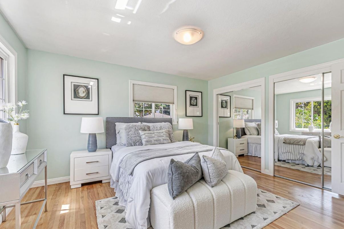 Bedroom, Interior, Wood Texture Flooring