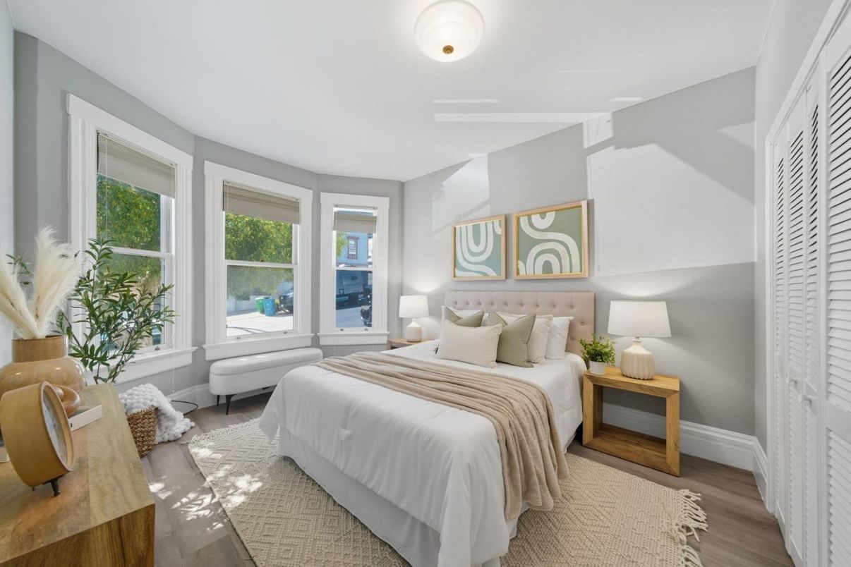 Bedroom, Interior, Wood Texture Flooring