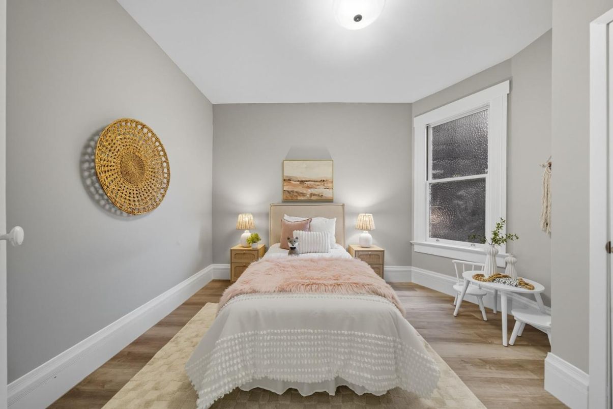Bedroom, Interior, Wood Texture Flooring