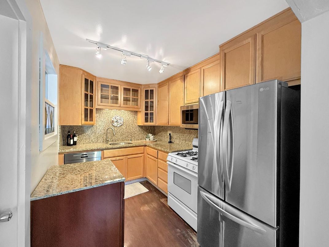 Interior, Kitchen, Wood Texture Flooring