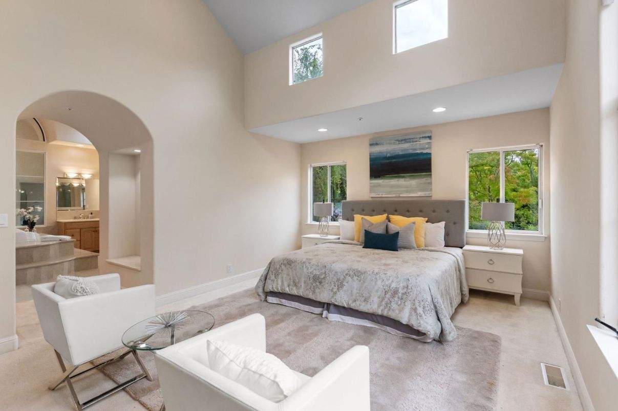 Bedroom, Interior, Recessed Lighting