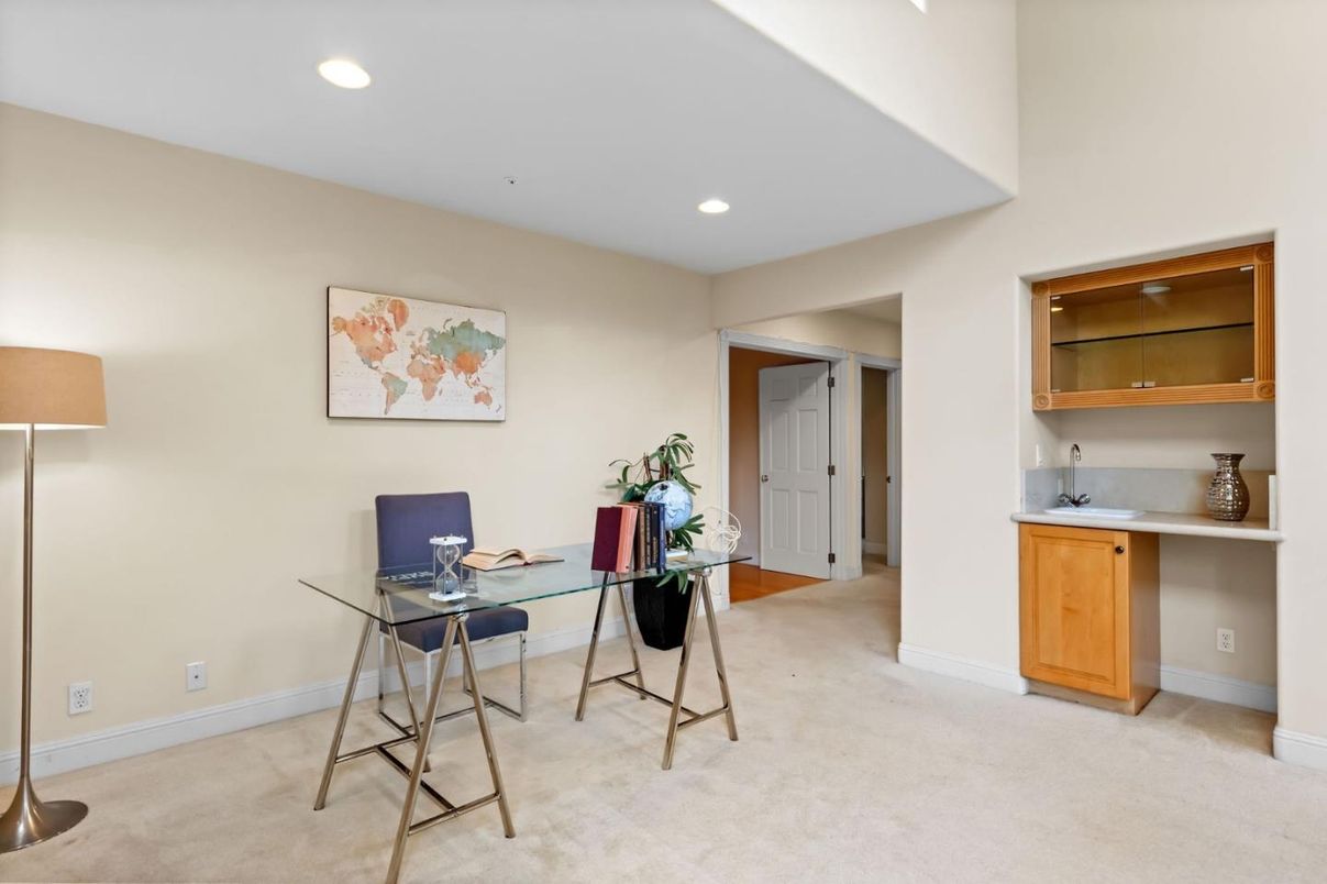 Home Office, Interior, Recessed Lighting