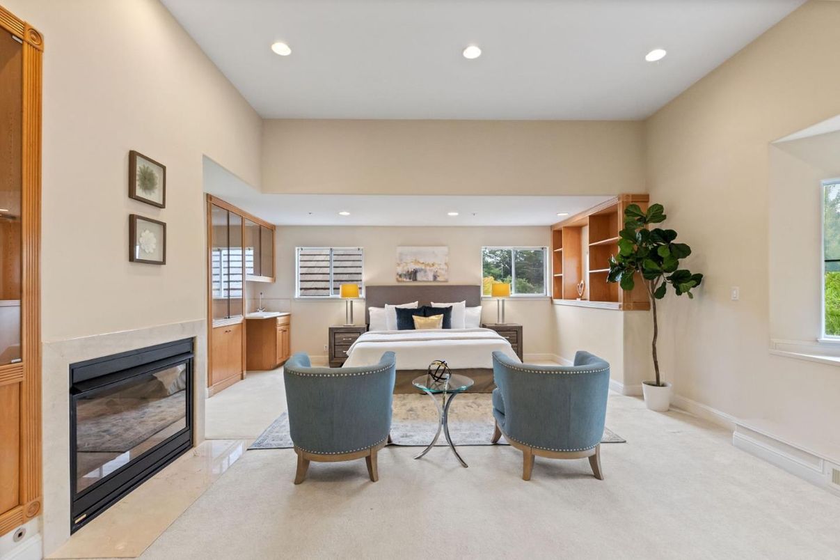 Fireplace, Interior, Living room, Recessed Lighting