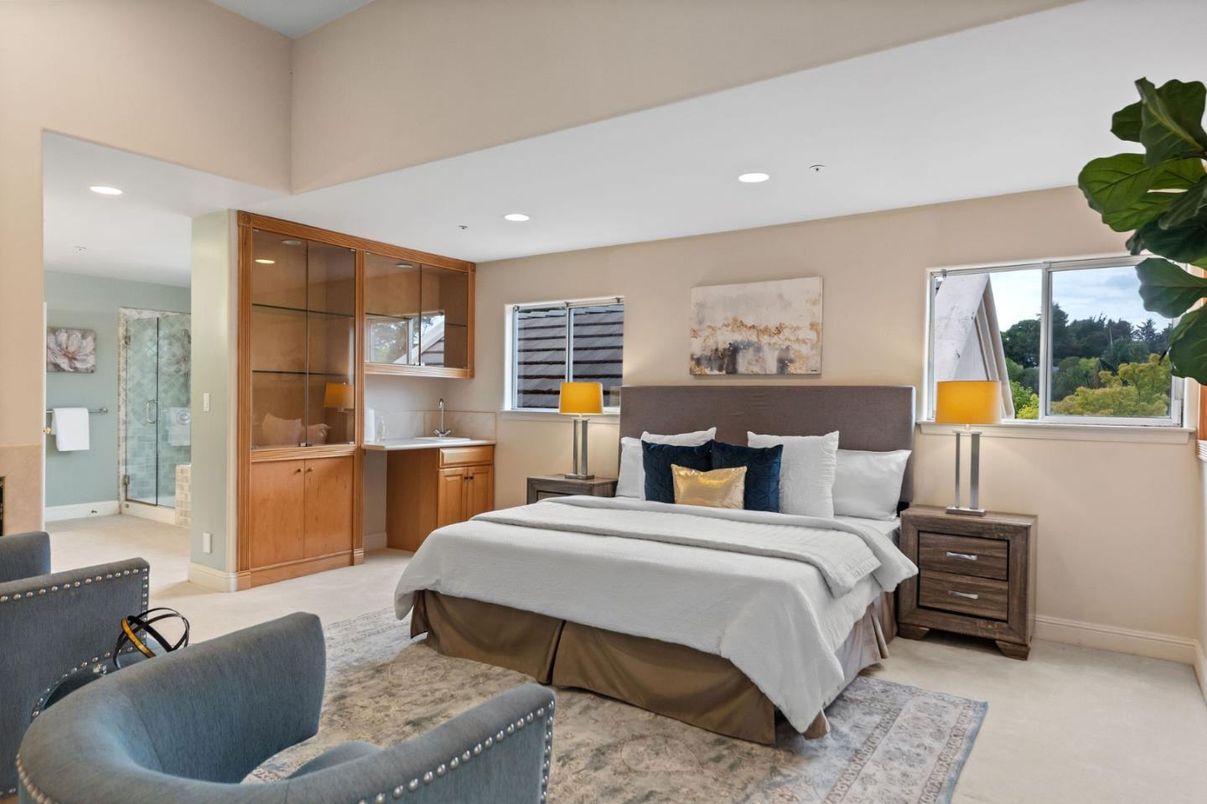 Bedroom, Interior, Recessed Lighting