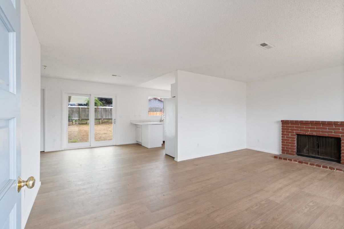 Empty room, Fireplace, Interior, Wood Texture Flooring