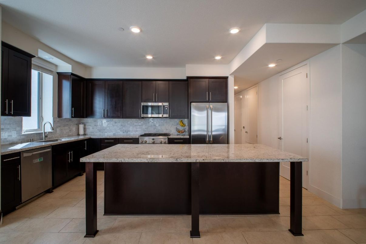 Interior, Kitchen, Recessed Lighting, Stainless Steel Appliances