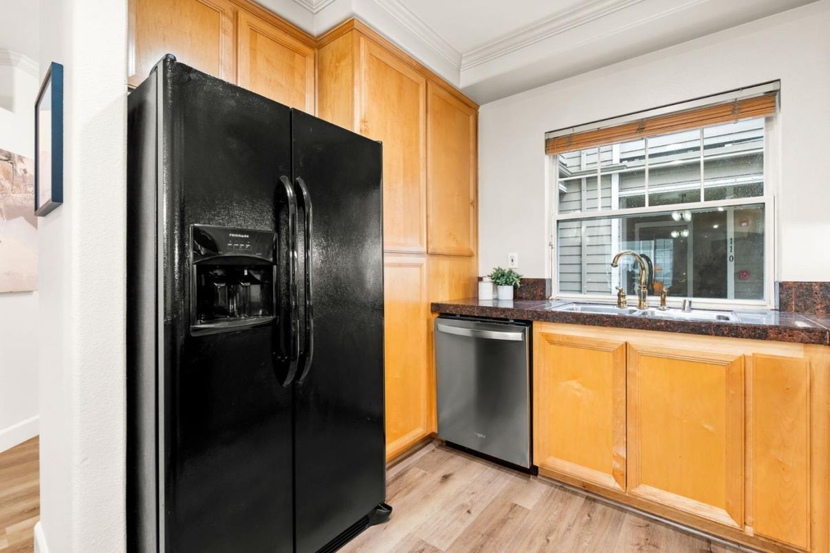 Interior, Kitchen, Wood Texture Flooring