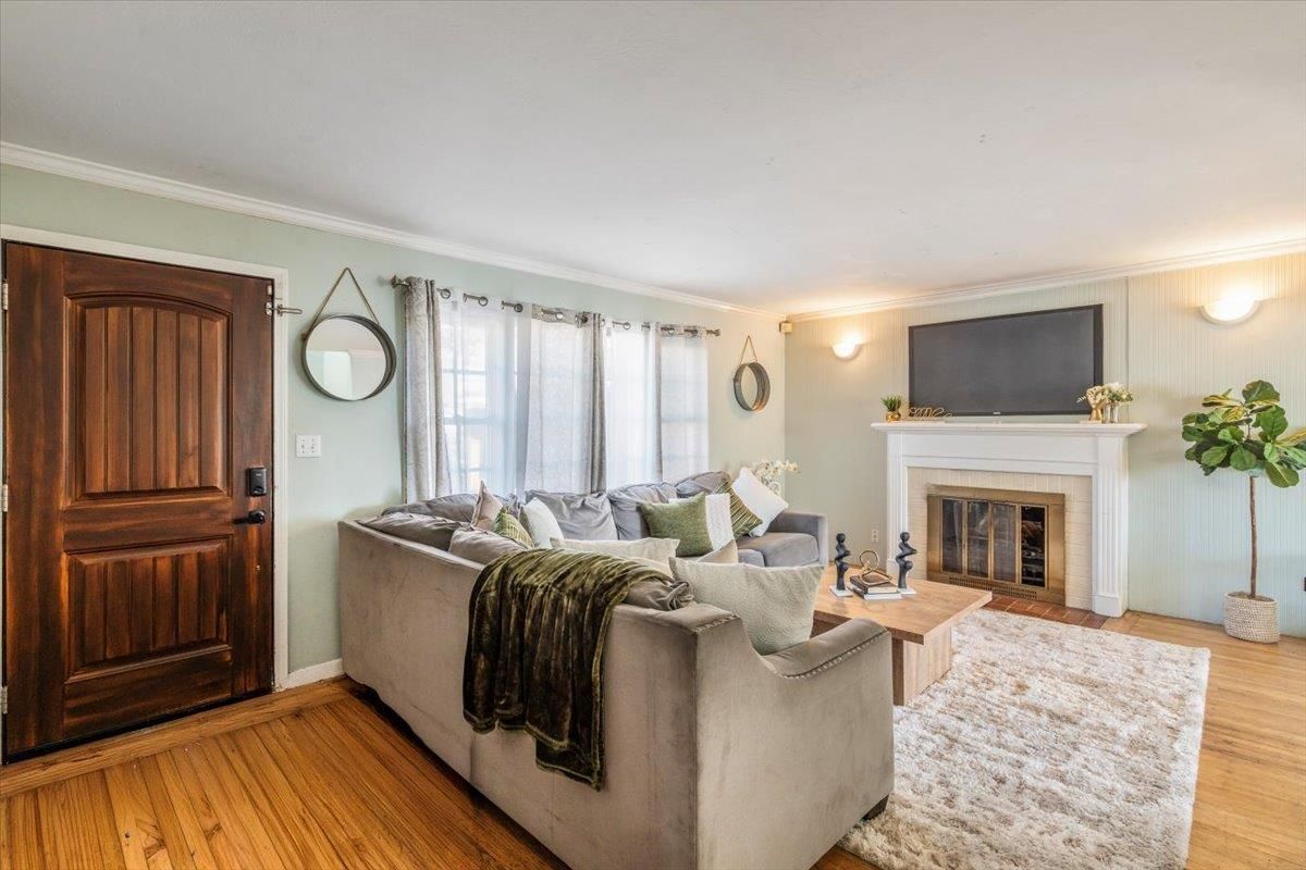 Fireplace, Interior, Living room, Wood Texture Flooring