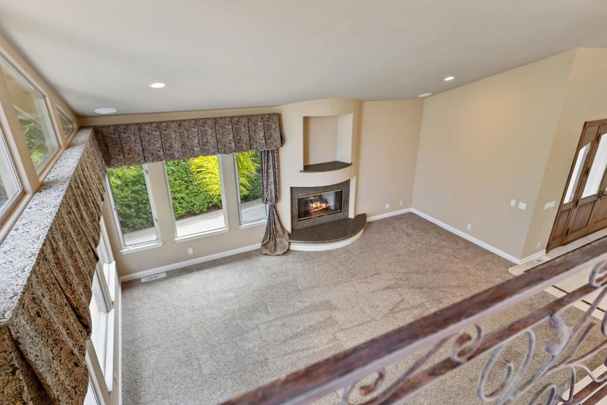 Empty room, Fireplace, Interior, Recessed Lighting