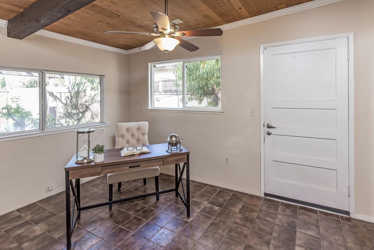 Home Office, Interior, Wooden Beams, Wooden Ceilings
