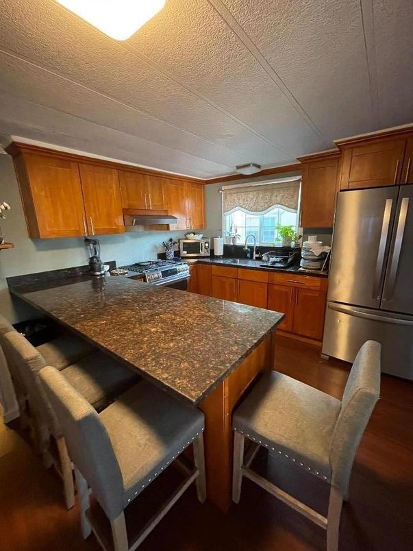 Interior, Kitchen, Wood Texture Flooring