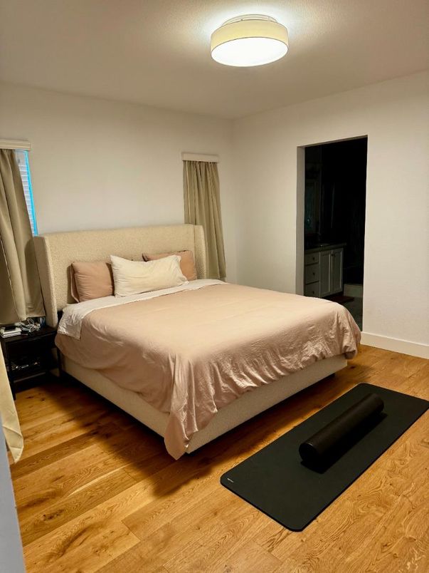 Bedroom, Interior, Wood Texture Flooring