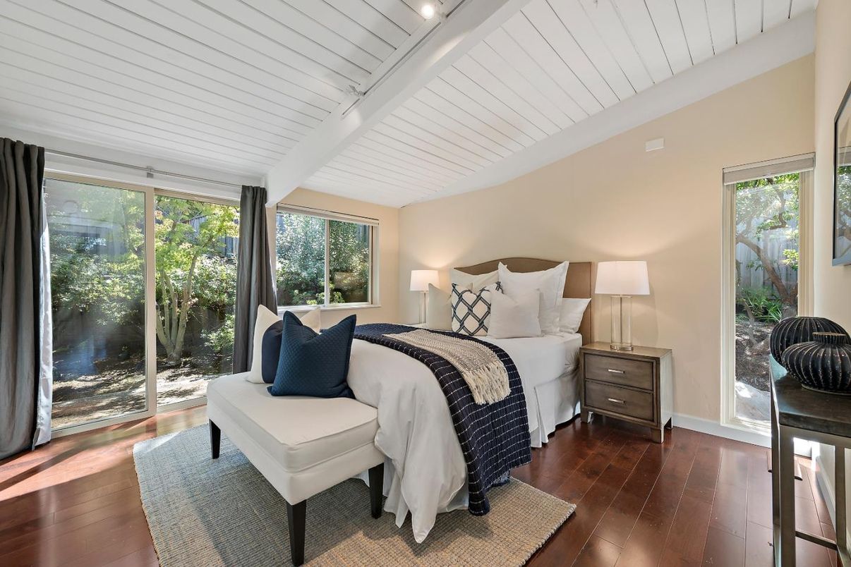 Bedroom, Interior, Wood Texture Flooring