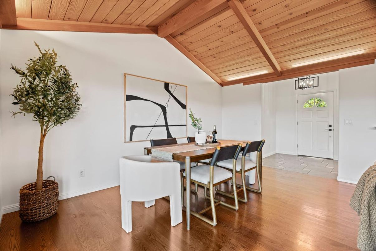 Dining room, Interior, Wooden Beams, Wooden Ceilings, Wood Texture Flooring