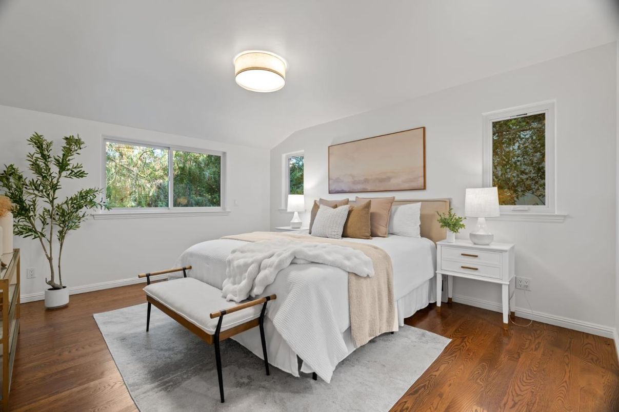 Bedroom, Interior, Wood Texture Flooring
