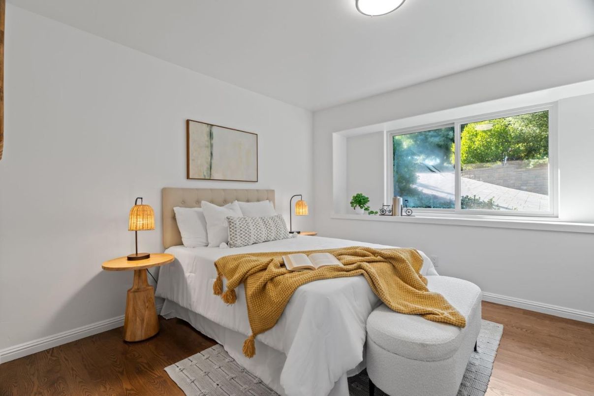 Bedroom, Interior, Wood Texture Flooring
