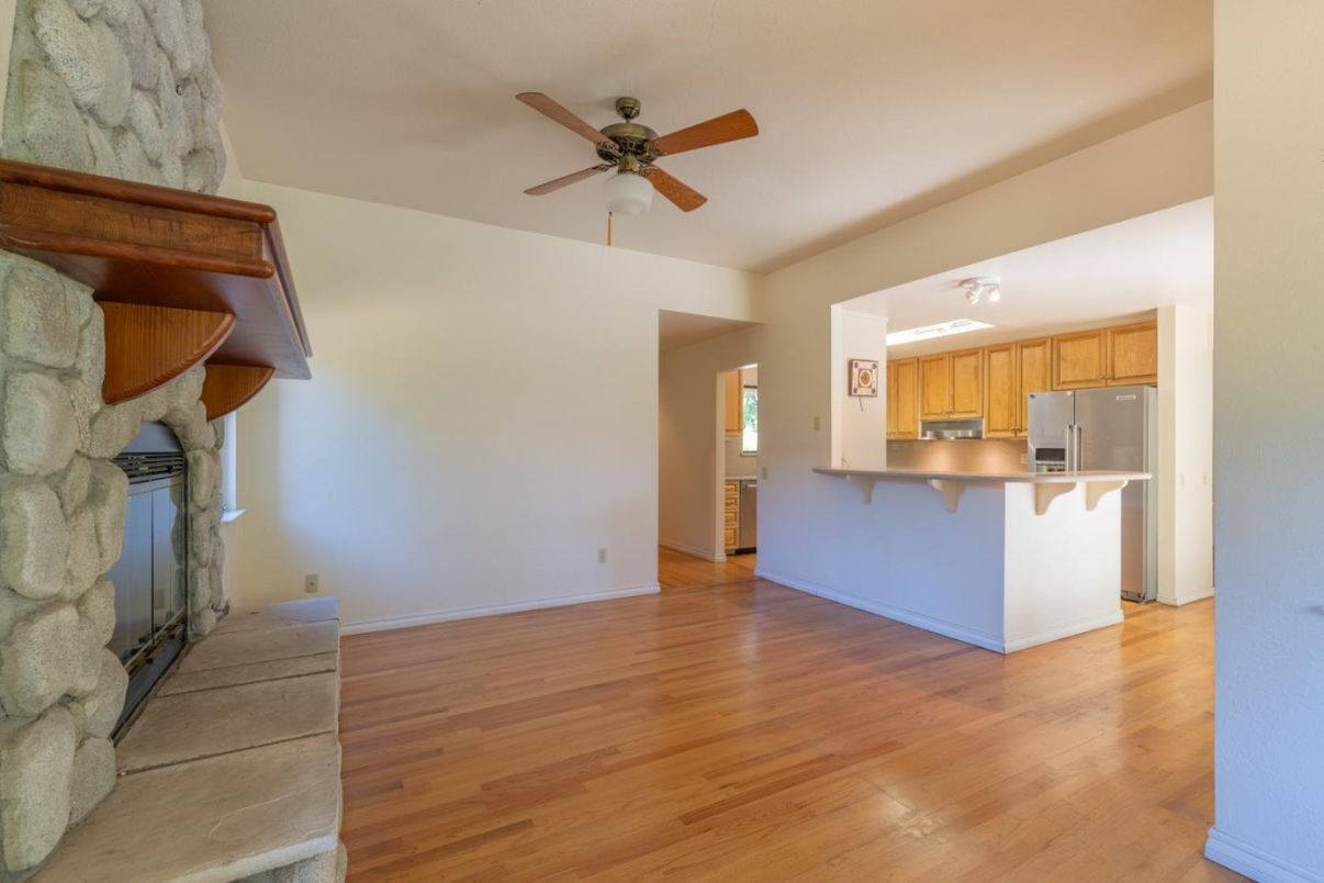 Interior, Kitchen, Wood Texture Flooring