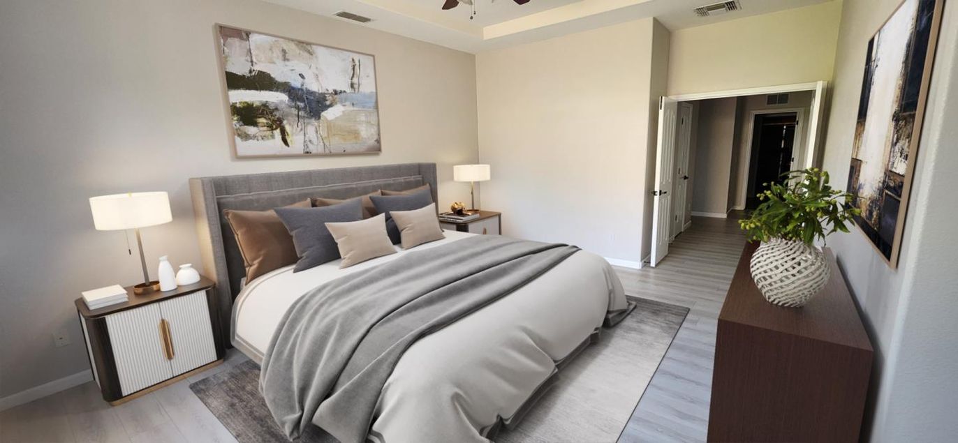 Bedroom, Interior, Wood Texture Flooring