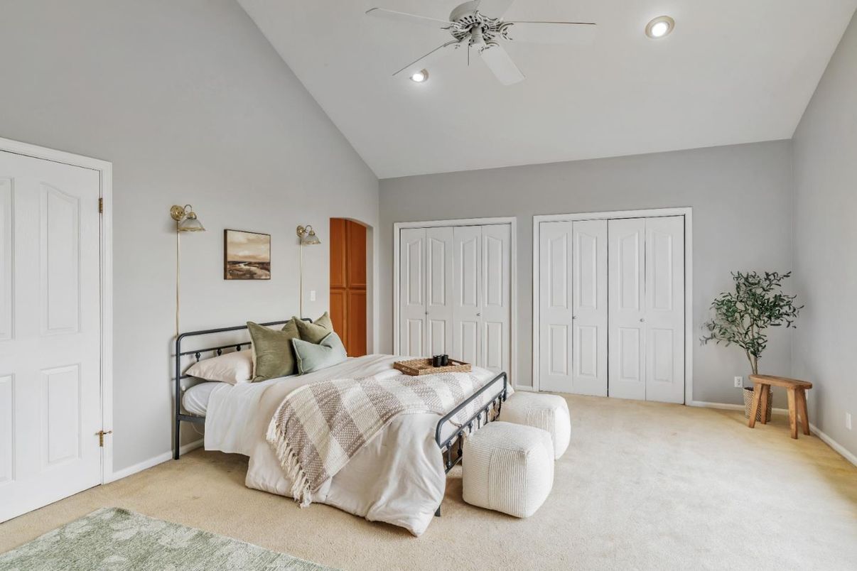 Bedroom, Interior, Recessed Lighting