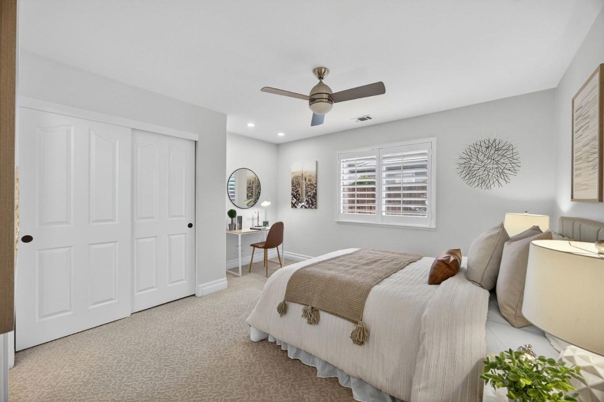 Bedroom, Home Office, Interior, Recessed Lighting