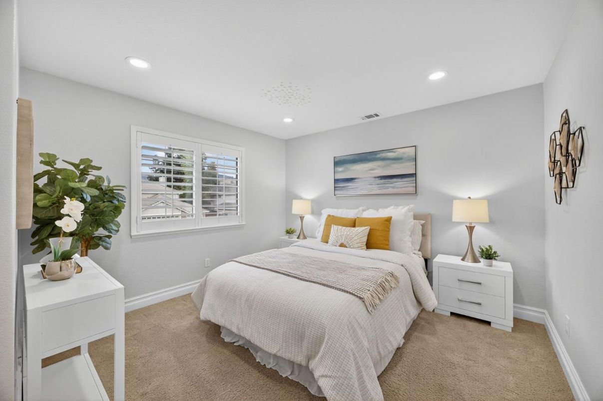 Bedroom, Interior, Recessed Lighting
