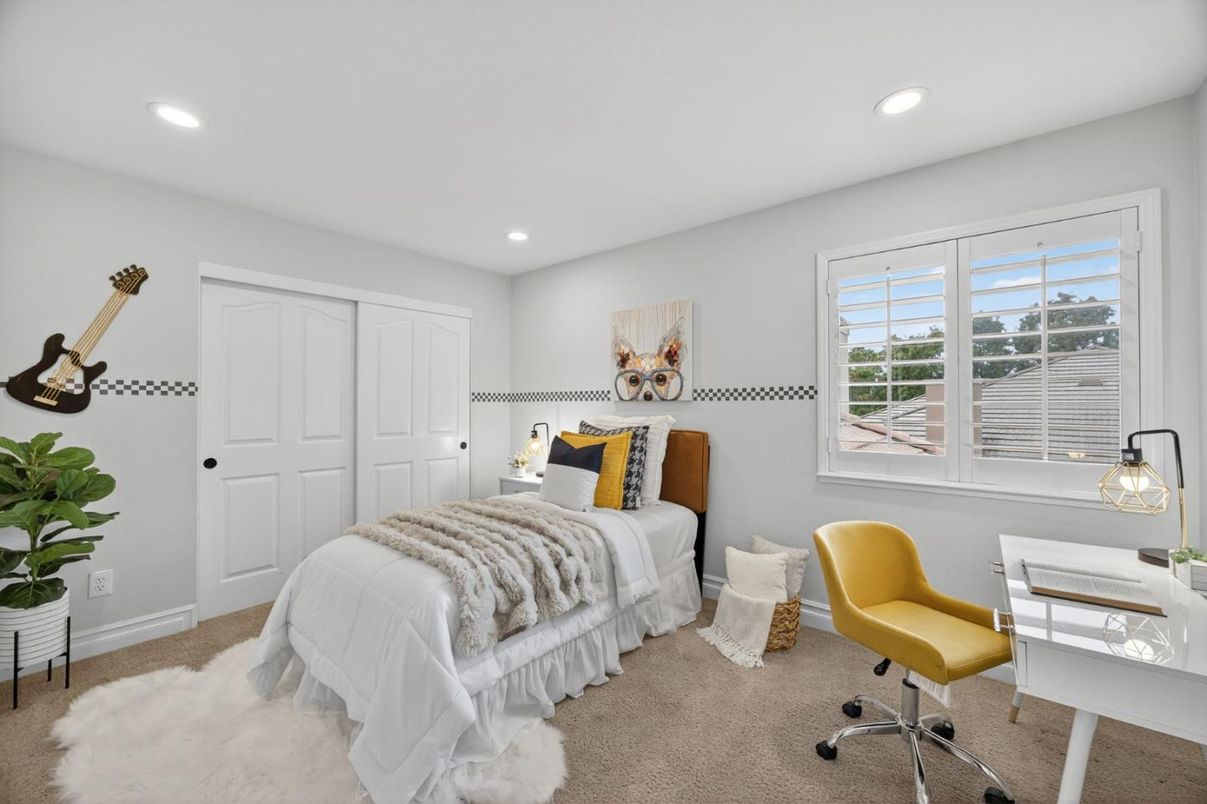 Bedroom, Home Office, Interior, Recessed Lighting