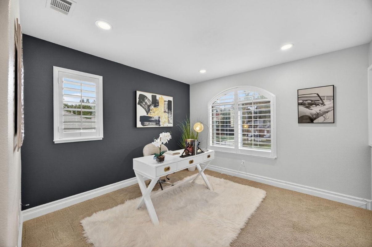 Home Office, Interior, Recessed Lighting