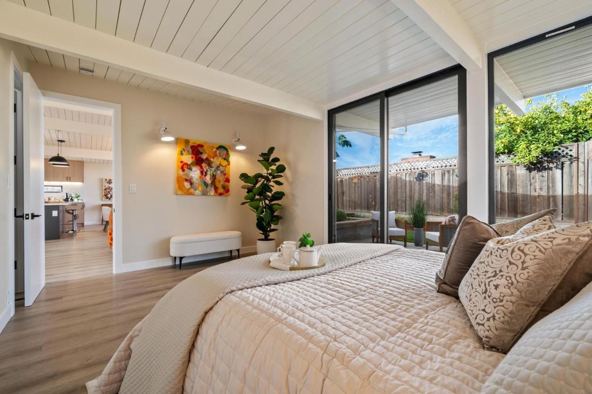 Bedroom, Interior, Wood Texture Flooring