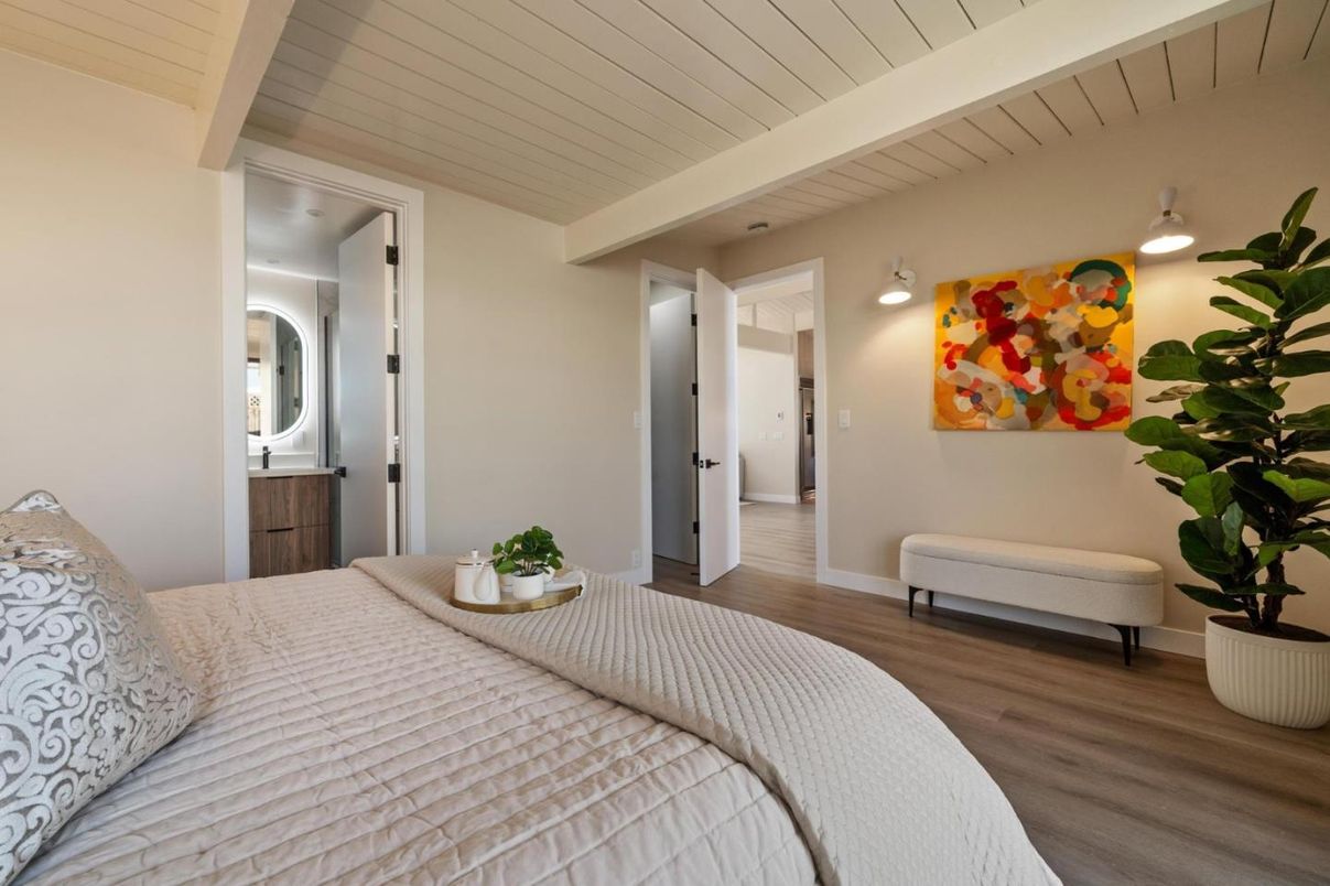 Bedroom, Interior, Wood Texture Flooring