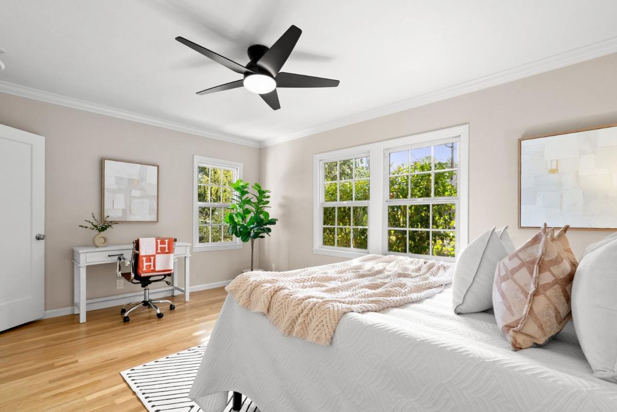 Bedroom, Home Office, Interior, Wood Texture Flooring