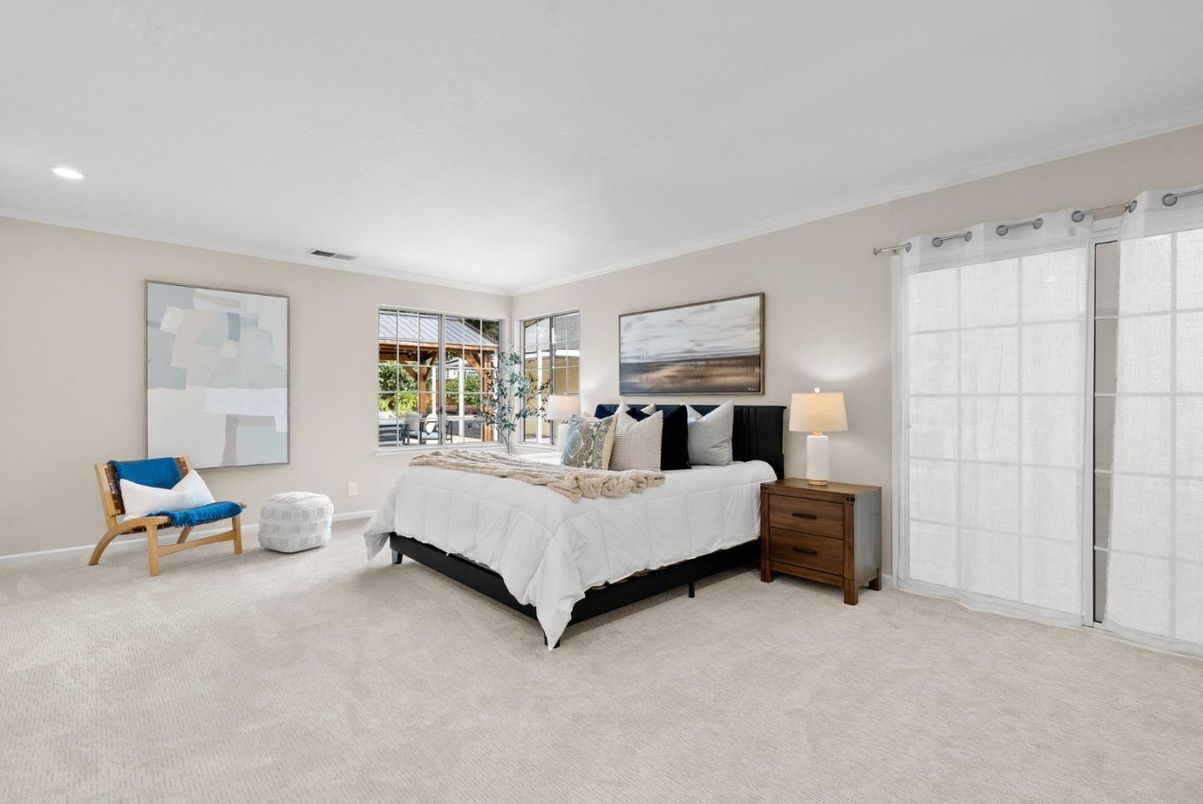 Bedroom, Interior, Recessed Lighting