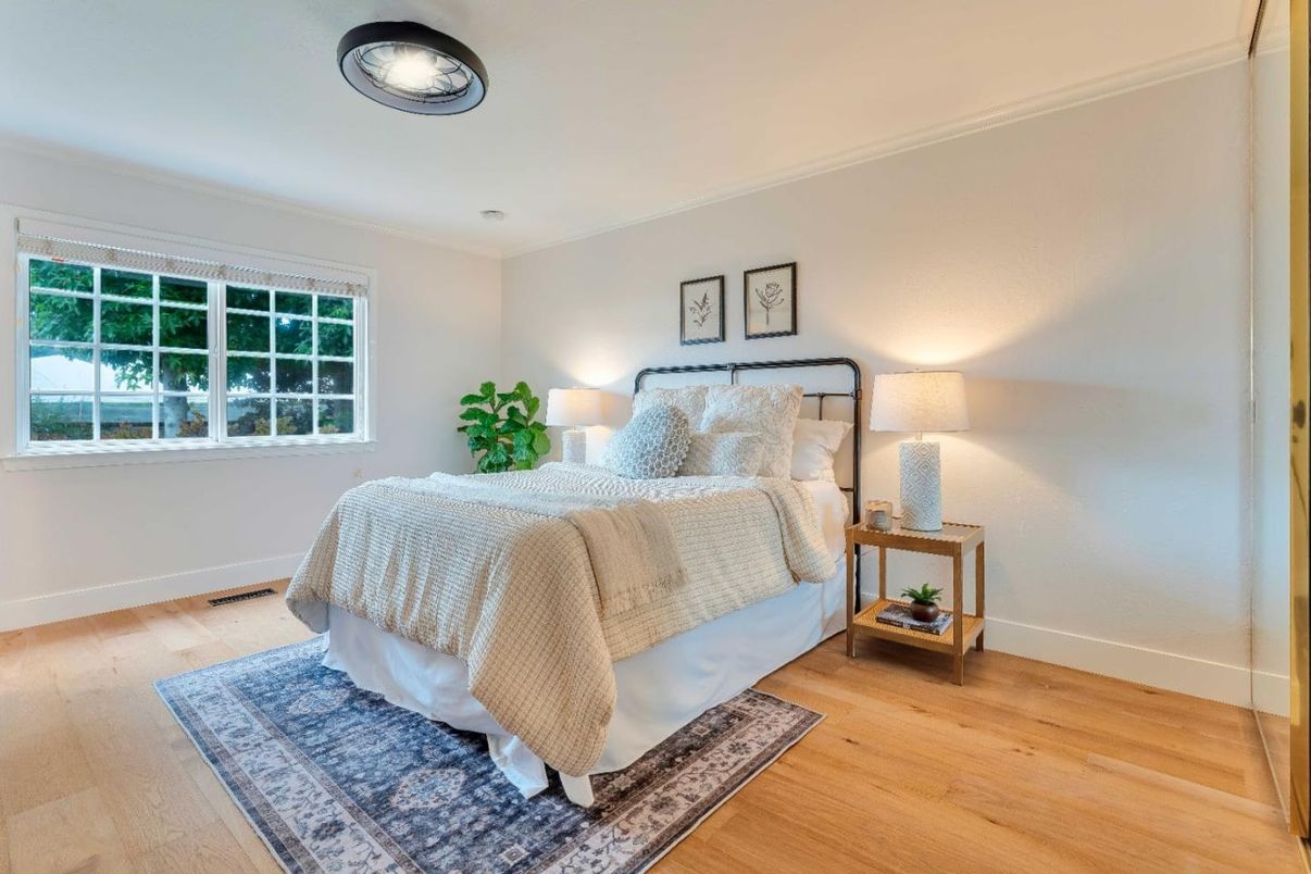 Bedroom, Interior, Wood Texture Flooring