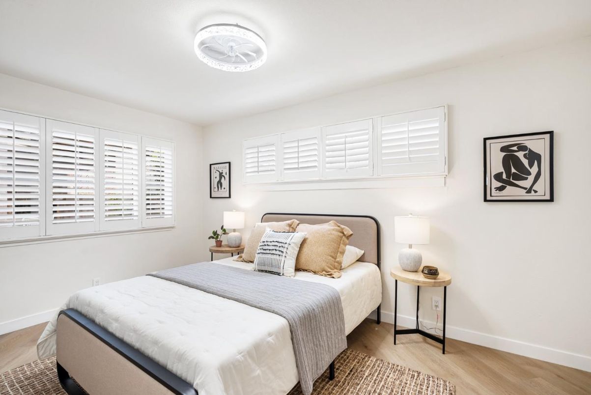 Bedroom, Interior, Wood Texture Flooring