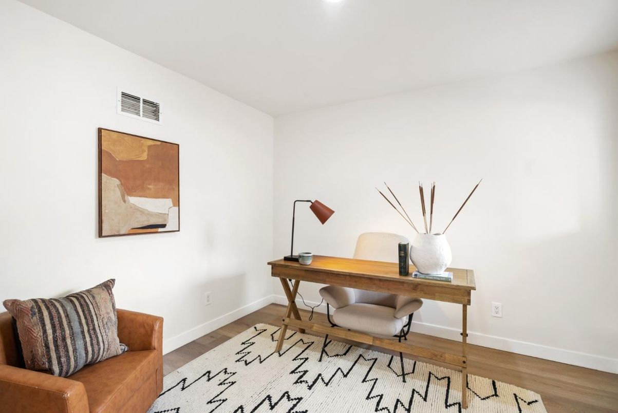 Home Office, Interior, Wood Texture Flooring