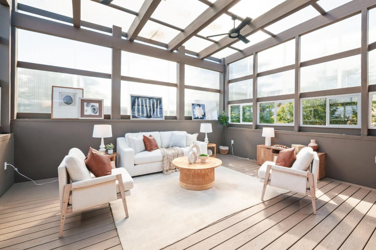 Interior, Living room, Sun Room, Wood Texture Flooring