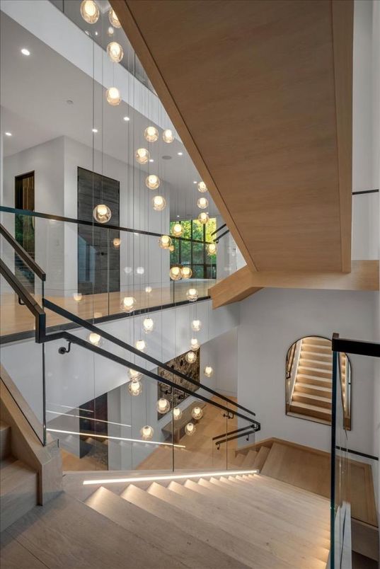 Interior, Pendant Lights, Wood Texture Flooring