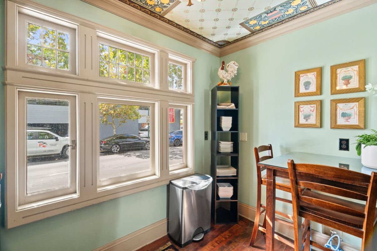 Dining room, Interior, Wood Texture Flooring