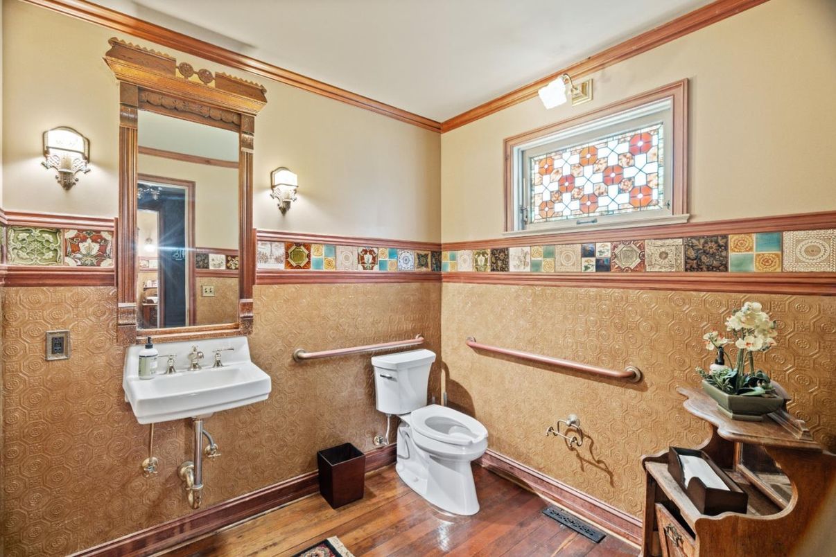 Bathroom, Interior, Wood Texture Flooring