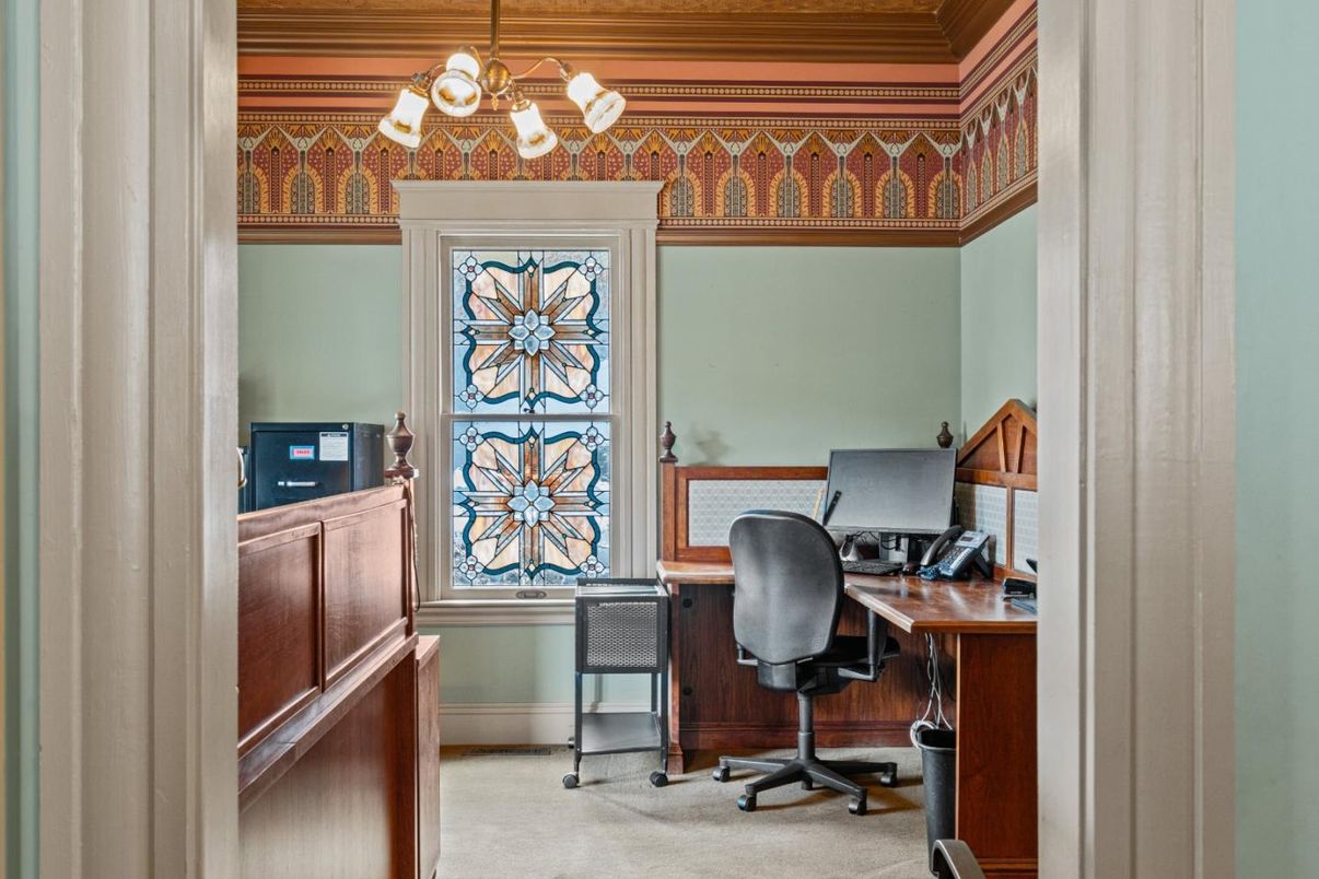 Chandelier, Home Office, Interior