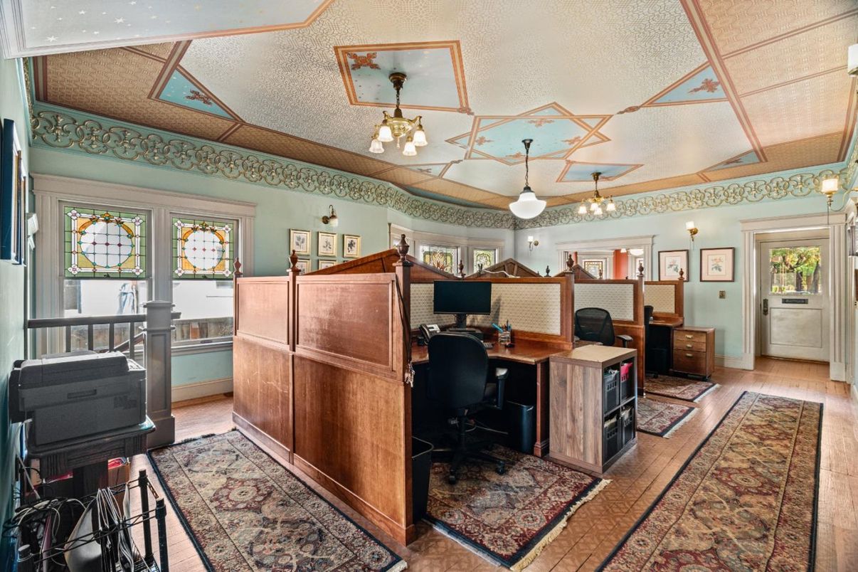 Chandelier, Home Office, Interior