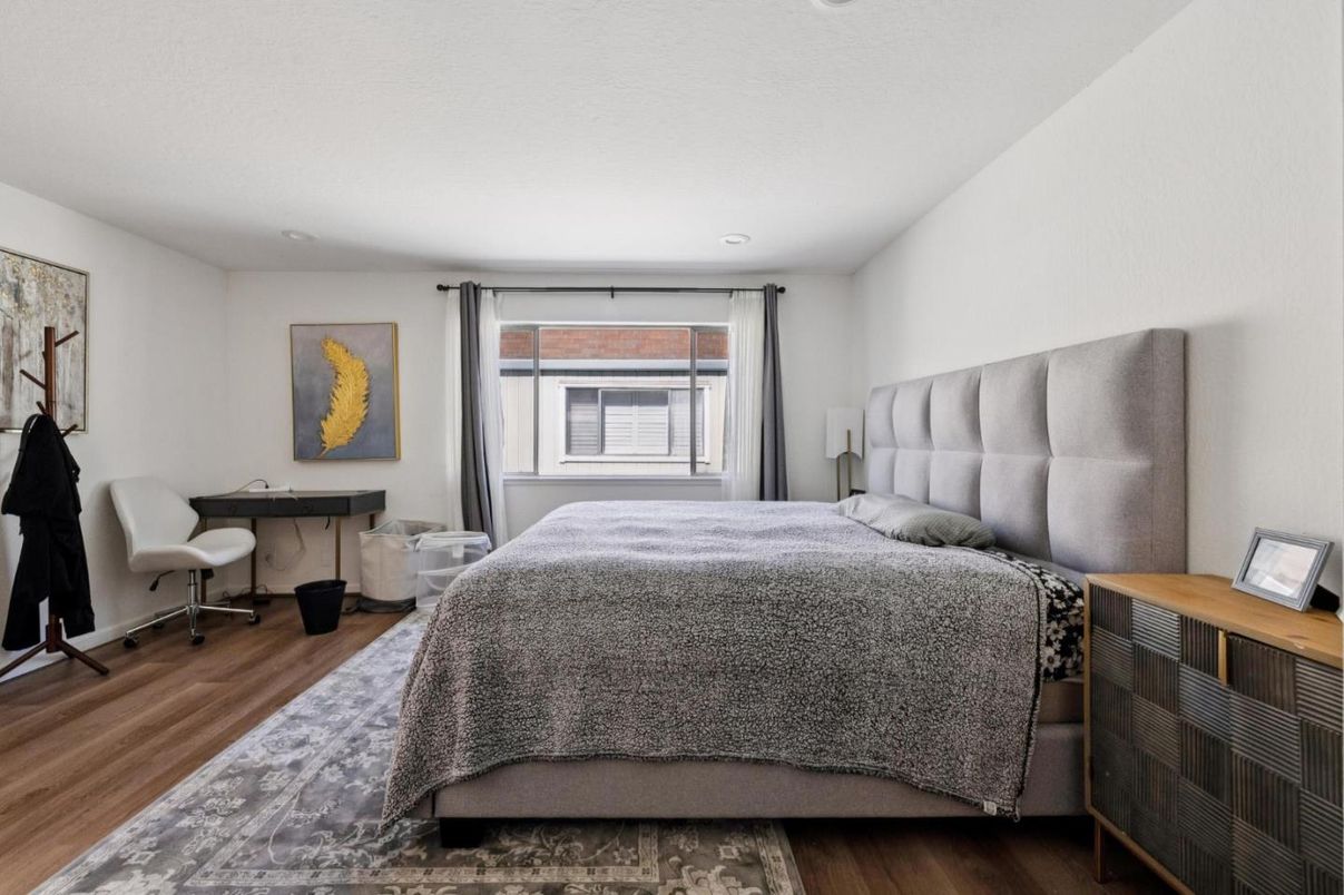 Bedroom, Interior, Wood Texture Flooring