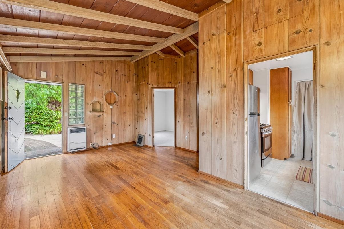 Empty room, Interior, Wooden Beams, Wooden Ceilings, Wood Texture Flooring, Wooden Walls