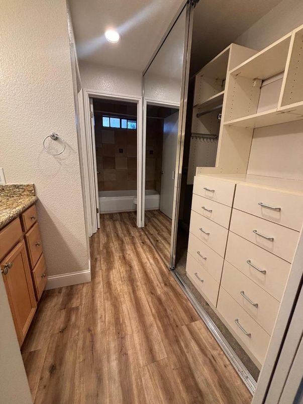Interior, Recessed Lighting, Walk-in Closets, Wood Texture Flooring