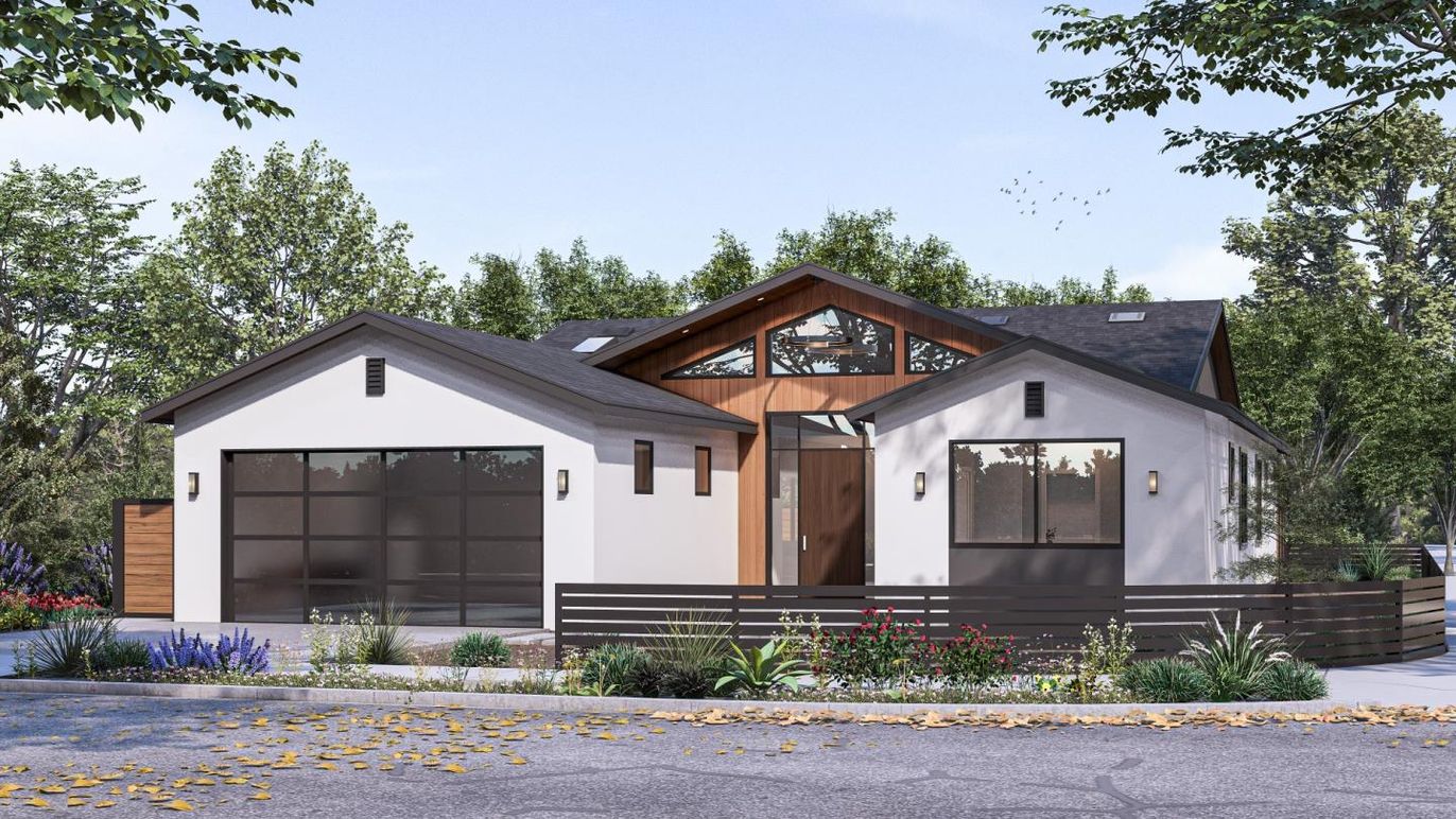 Attached, Exterior, Facade, Farmhouse